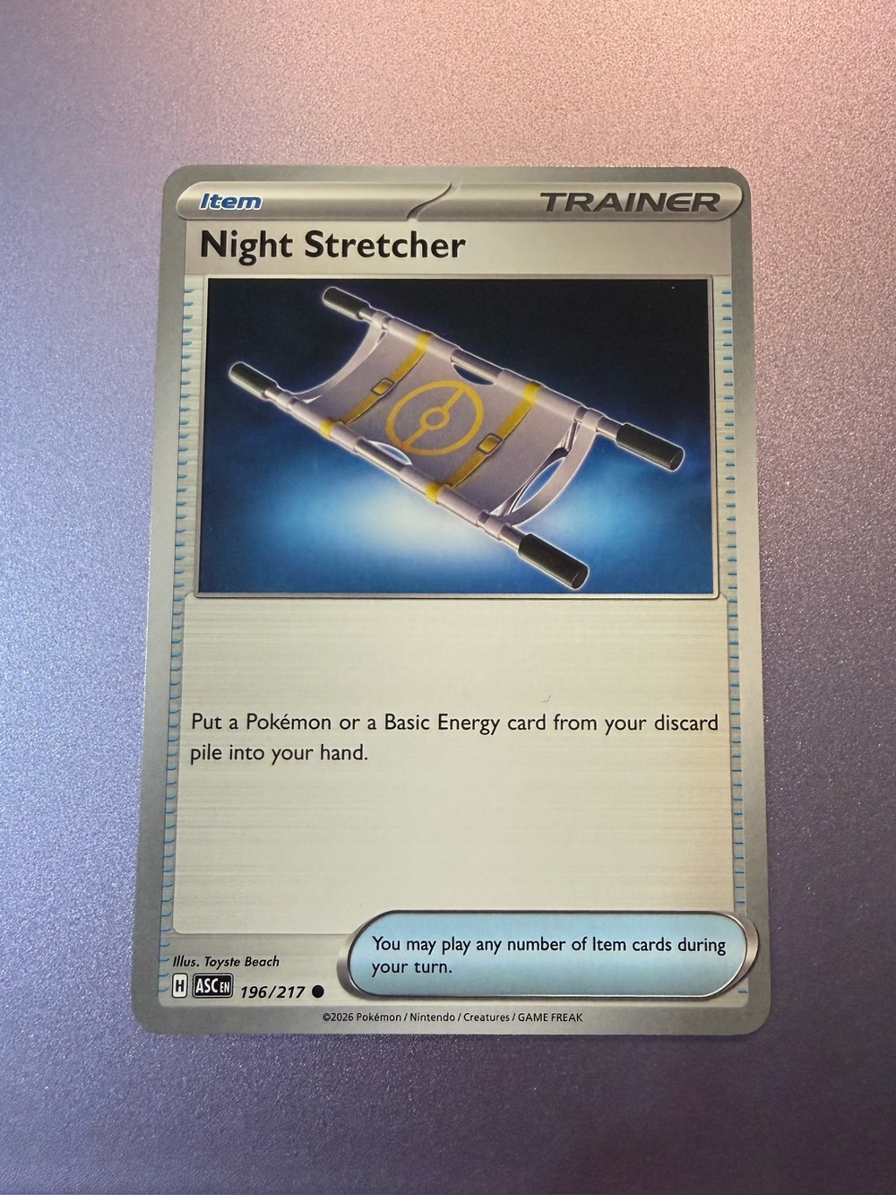 Pokemon TCG Night Stretcher 196/217